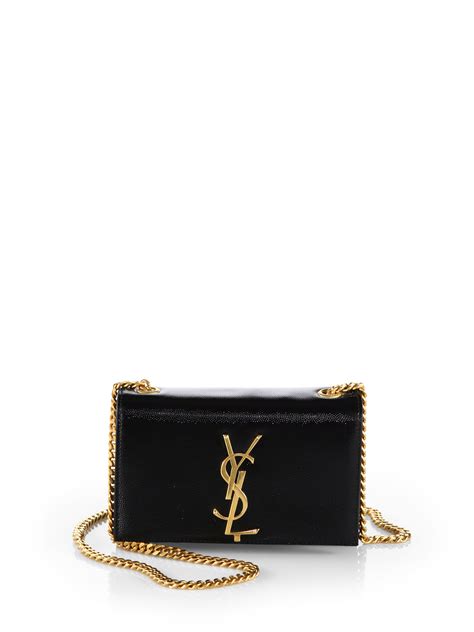 yves saint laurent black bag|black ysl bag with chain.